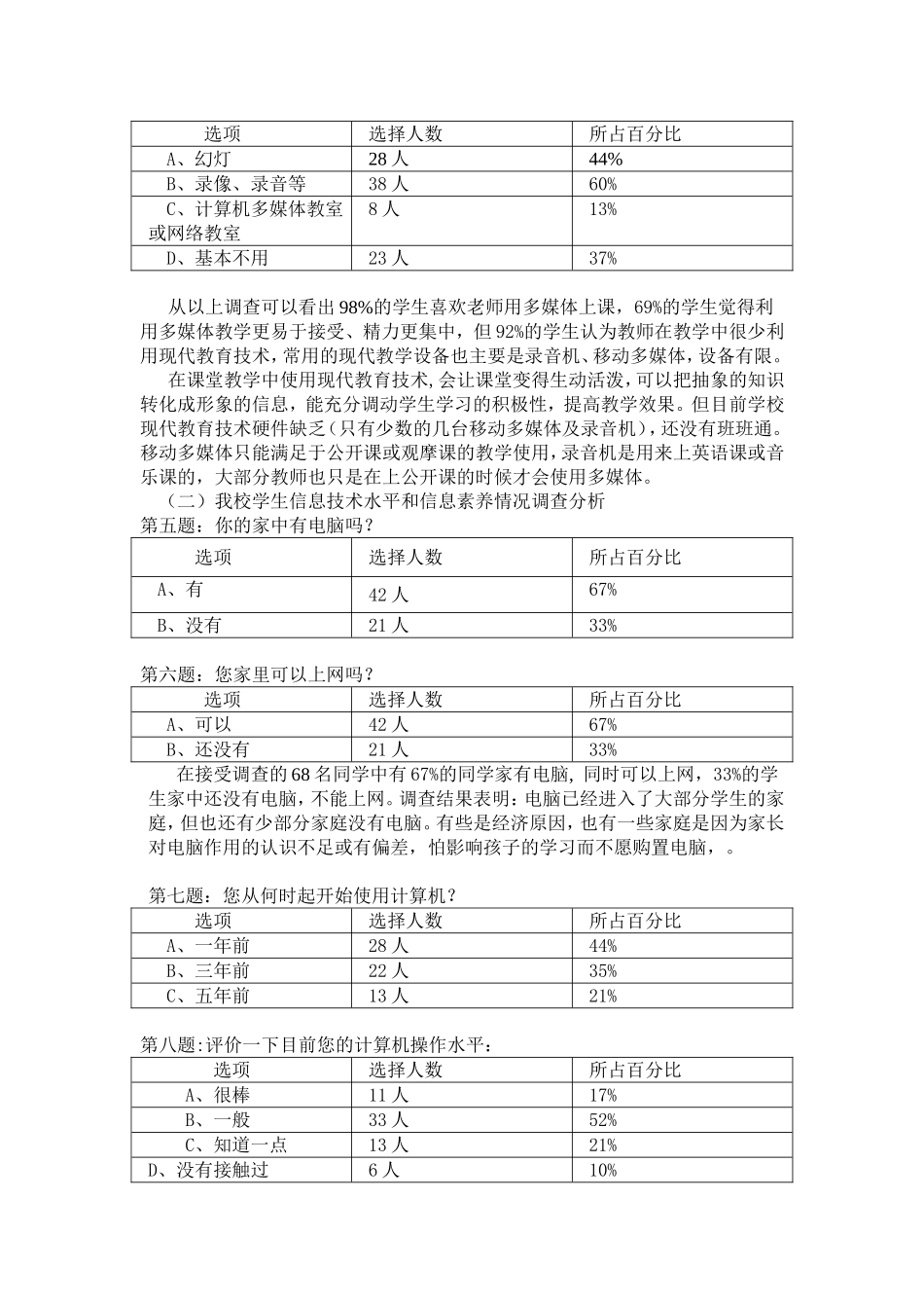 学生问卷调查分析报告_第2页