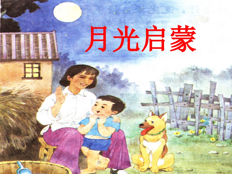 苏教版第十册语文《月光启蒙》课件_第1页