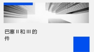 巴塞尔协议II和III的对比课件