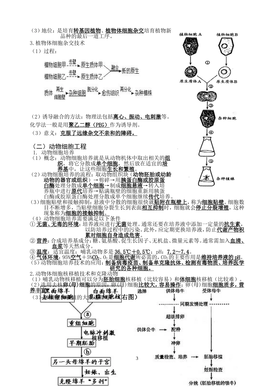 高中生物选修3知识点背诵_第3页