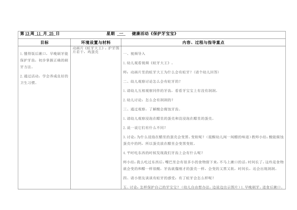 中二班姚敏仪第14周健康活动_第1页