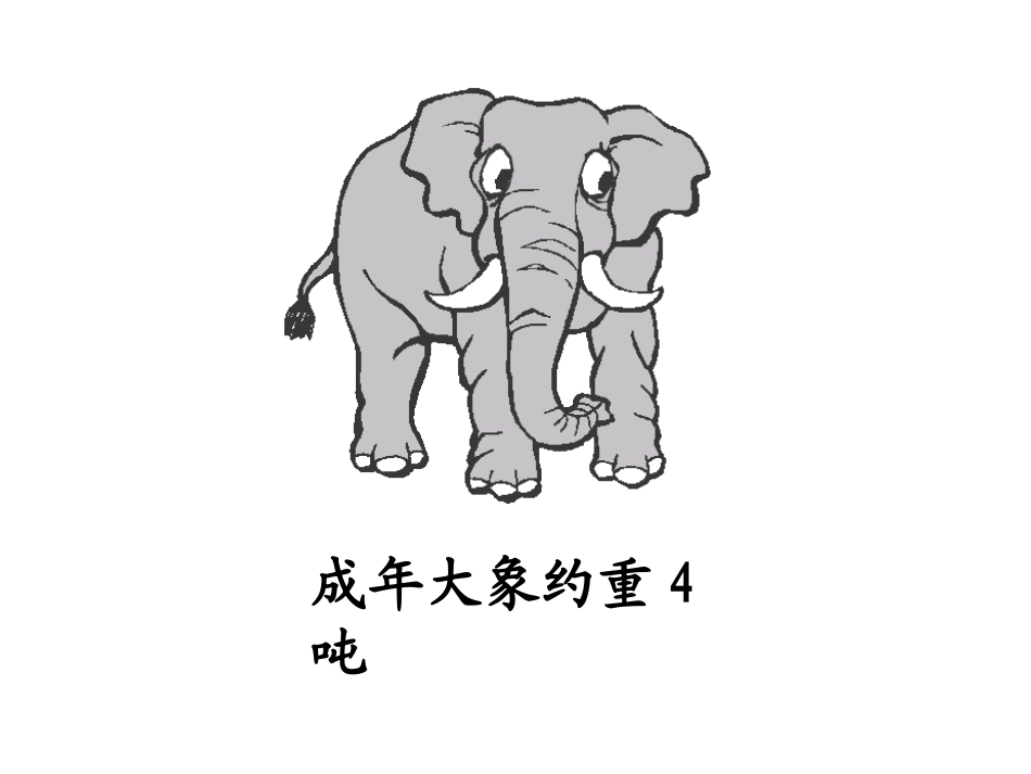 北师大版第五册《1吨有多重》PPT课件2_第2页