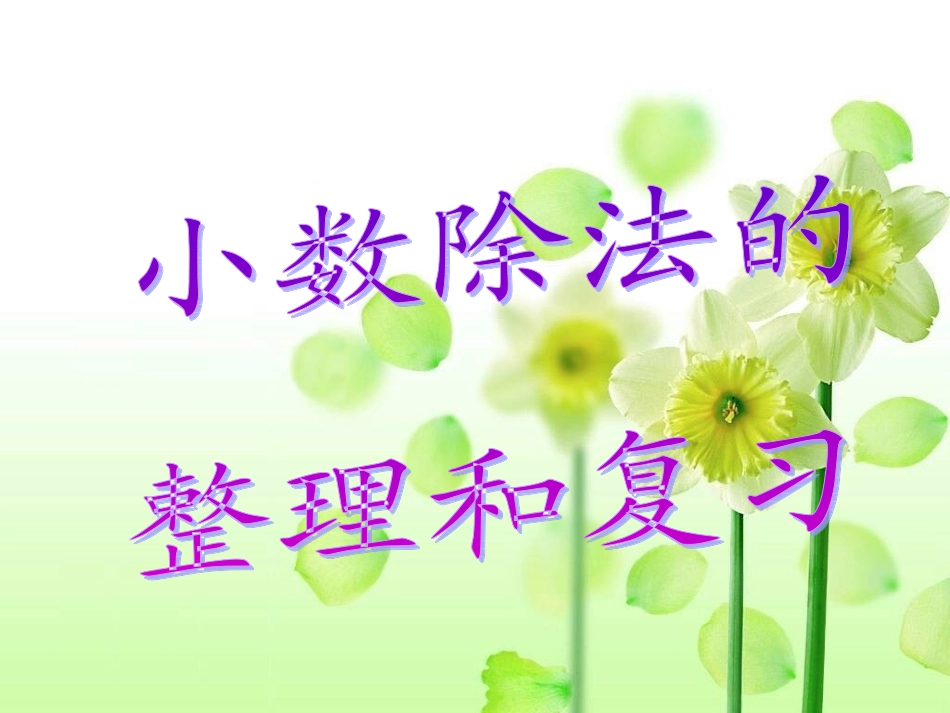 正式课件小数除法复习_第1页