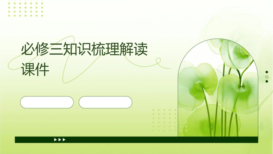 必修三知识梳理解读课件_第1页