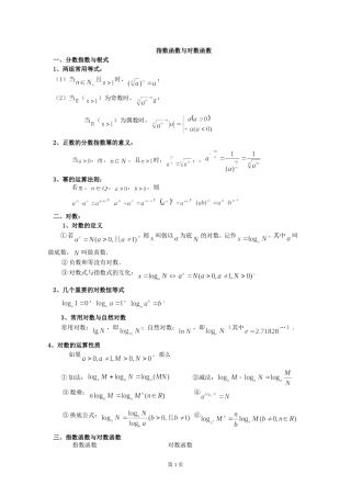 指数函数与对数函数习题