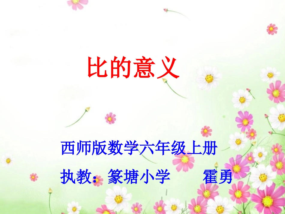 《比的意义》课件_第1页
