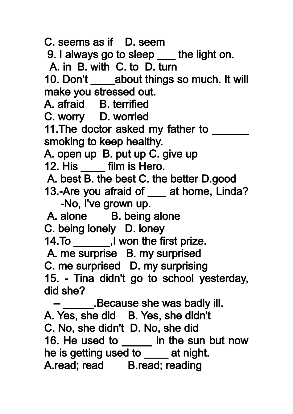 新目标初三英语第二单元重点知识检测题_第2页