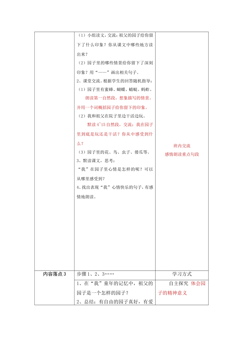 《祖父的园子》教学设计 (2)_第3页