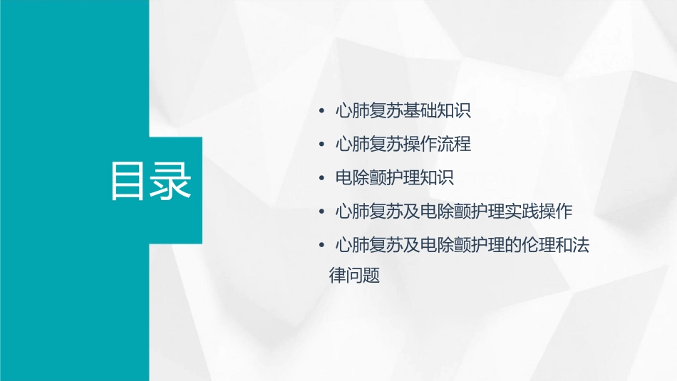 心肺复苏及电除颤护理课件_第2页