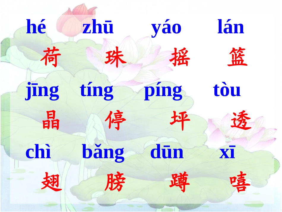 《荷叶圆圆》优质课课件_第3页