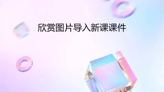 欣赏图片导入新课课件