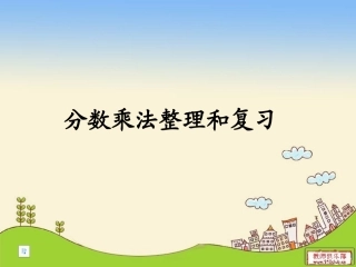 苏家乡中心学校分数乘法整理和复习