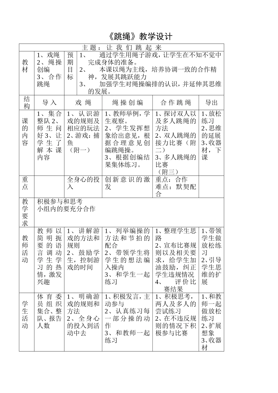 《跳绳》教学设计_第1页