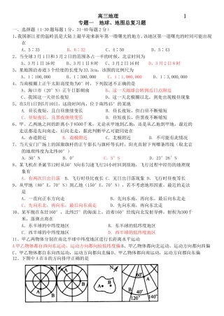 高三地理专题二总结题