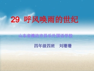 呼风唤雨的世纪课件