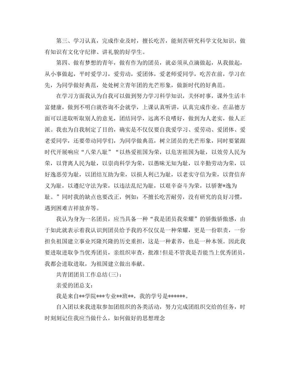共青团团员工作参考总结_第3页
