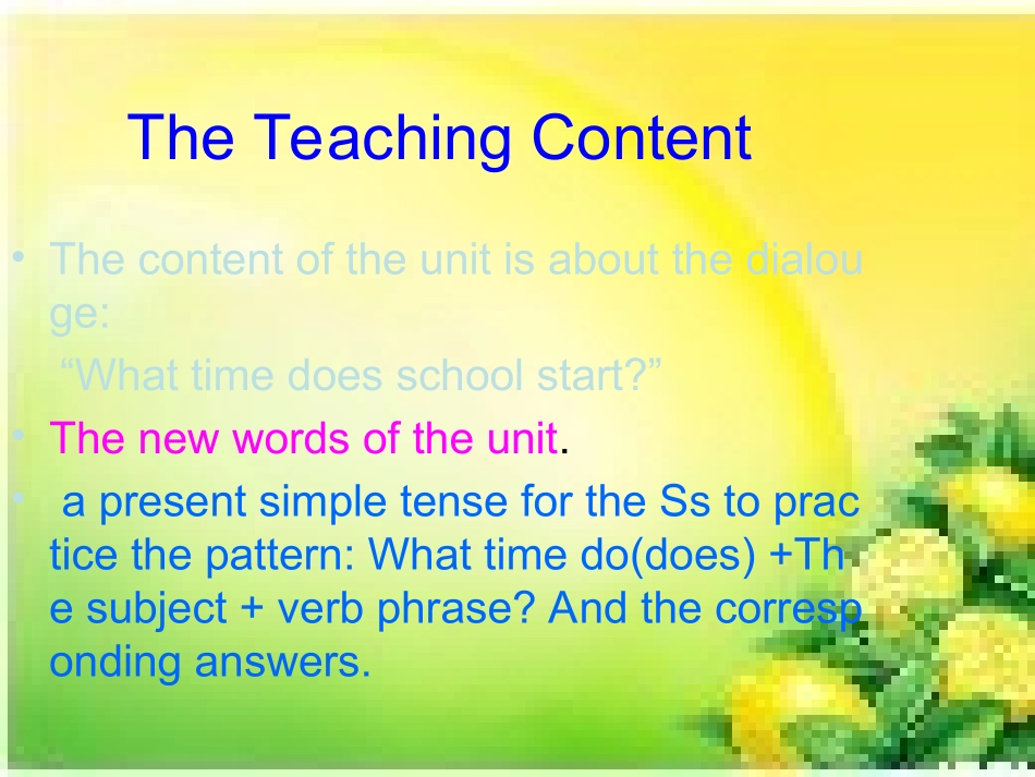 六年级第一册MODULE8Whattimedoesschoolstart课件1_第2页