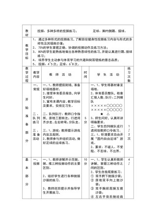 多种多样的投掷练习