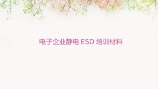 电子企业静电ESD培训材料(最实用最详细)课件