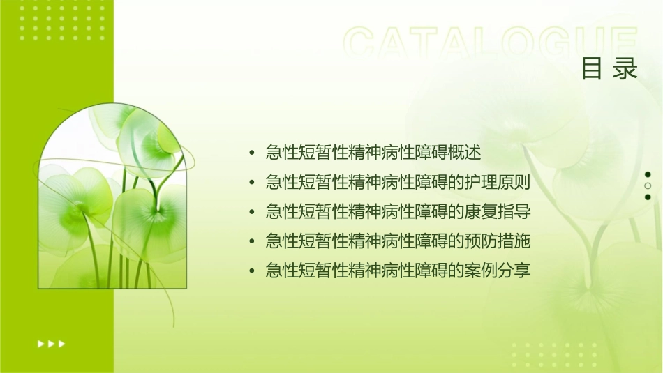 急性短暂性精神病性障碍护理课件_第2页