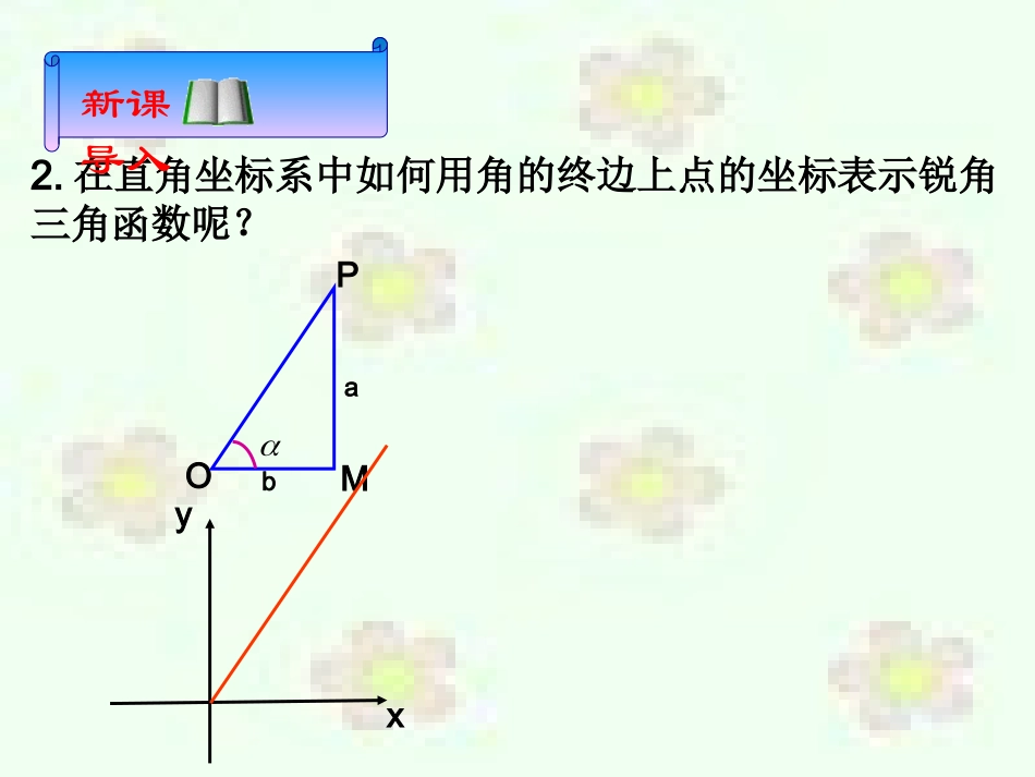 【数学】121任意角的三角函数（人教A版必修4）1_第3页