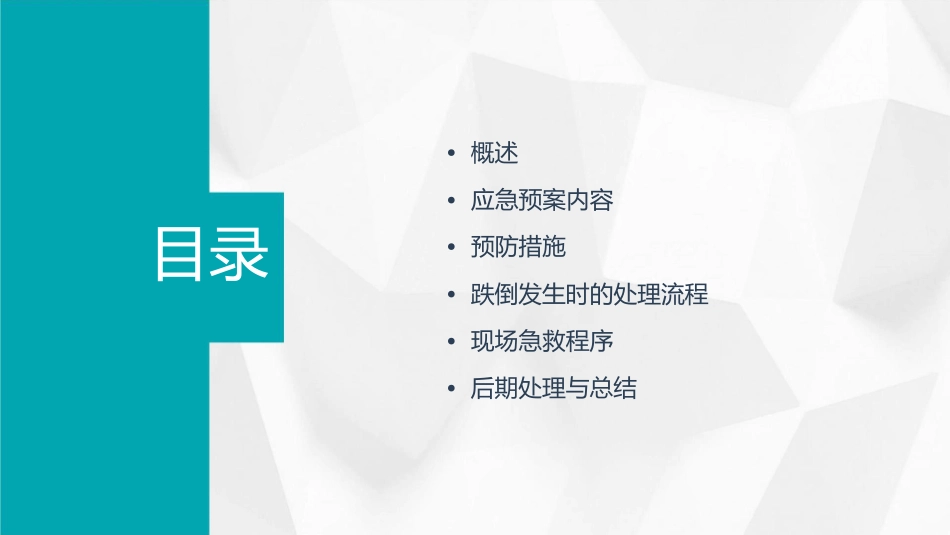 患者发生跌倒的应急预案课件_第2页