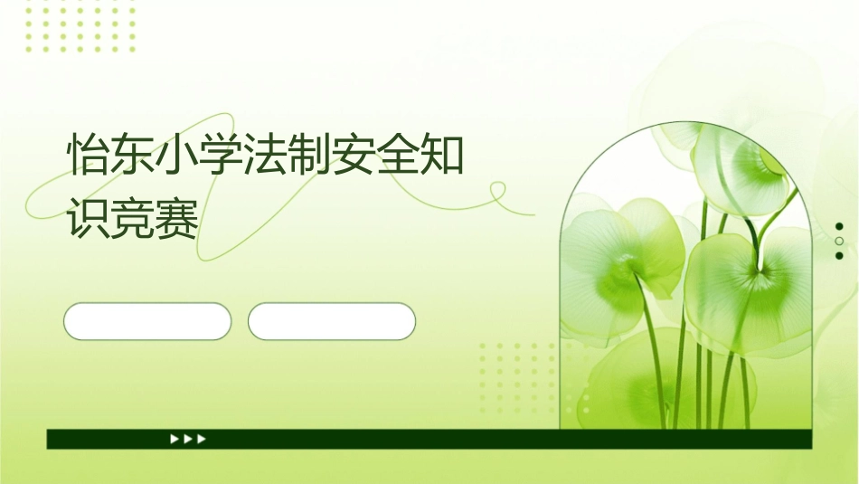 怡东小学法制安全知识竞赛课件_第1页