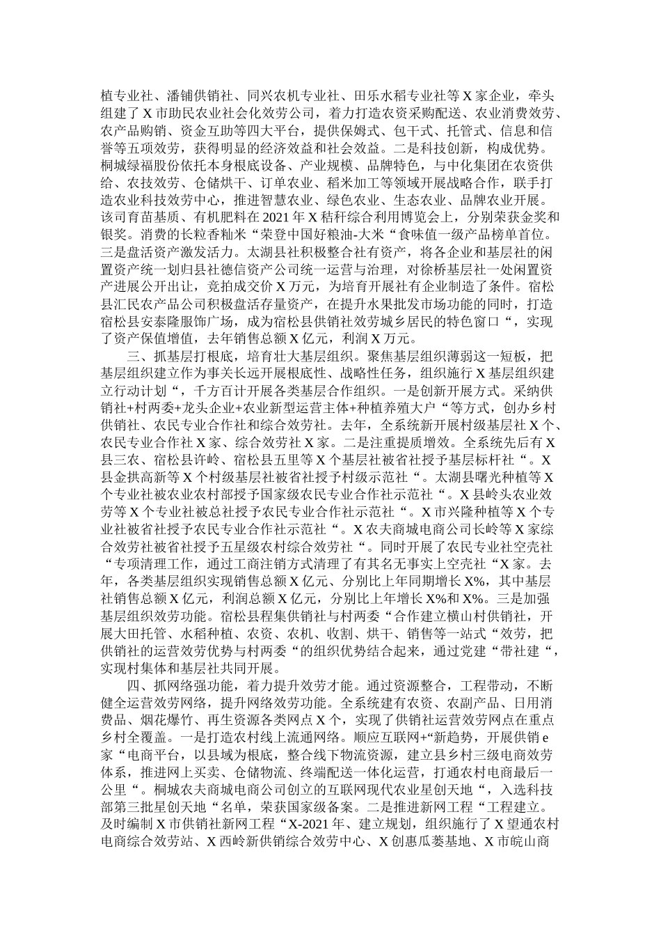 市供销社工作总结_第2页