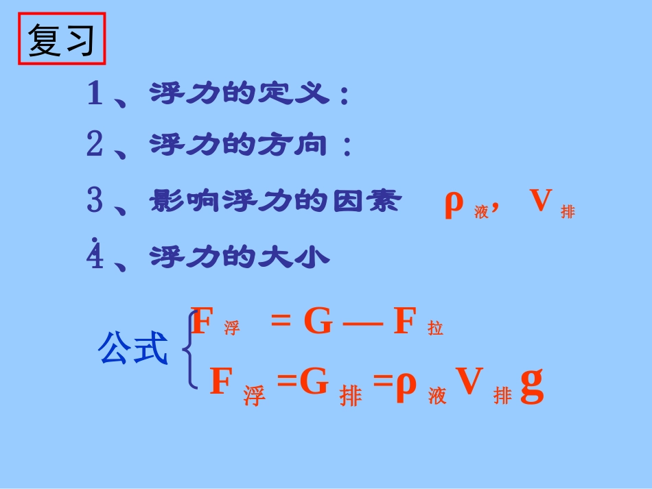 物体的浮与沉(课件)_第2页