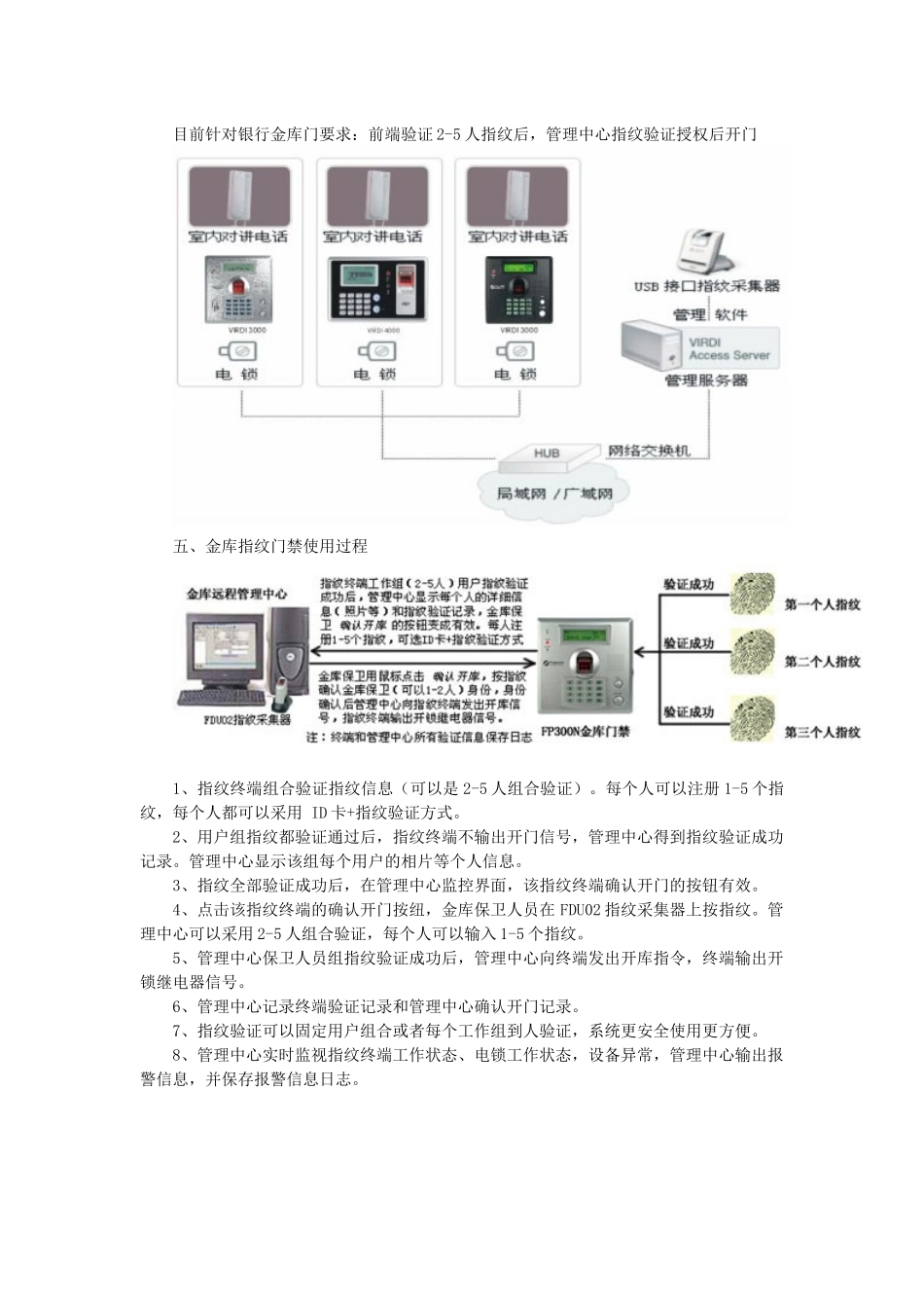 银行金库指纹门禁方案_第2页
