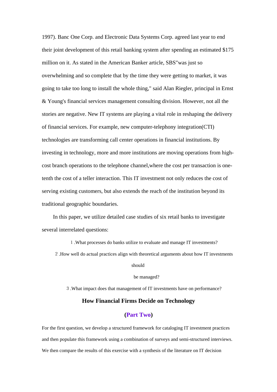 银行投资考虑要点及具体的实施过程(英文版)_第3页