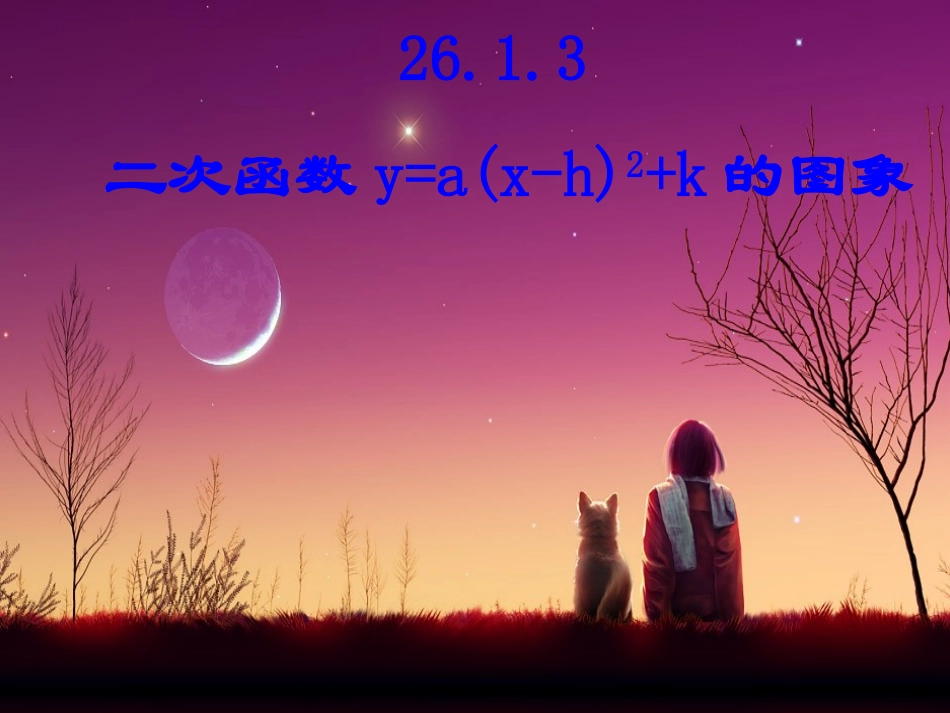 2613二次函数的图像(第4课时)_第1页
