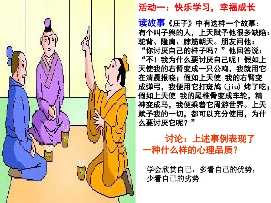 主题班会——唱响自信之歌_第3页