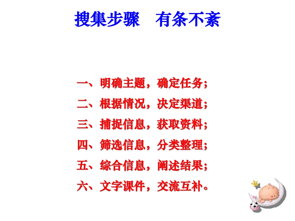 《综合性学习：怎样搜集资料》沈翔制作20041228_第3页
