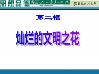 九年级政治灿烂文明之花