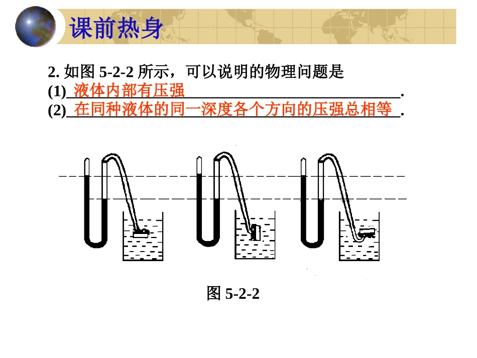 九年级物理液体的压强复习_第3页