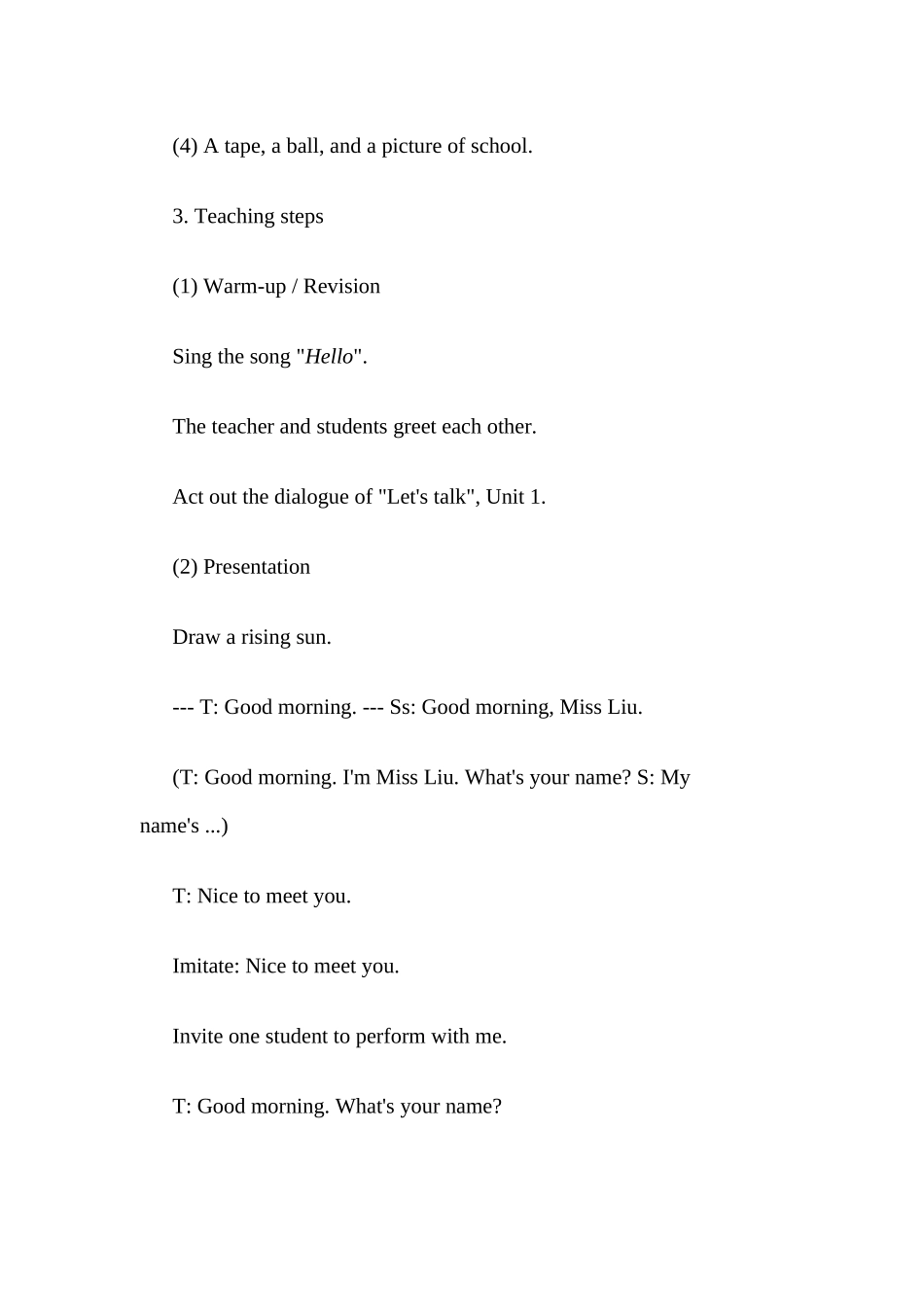 三年级上册Unit2Lookatme第一课时教学设计_第2页