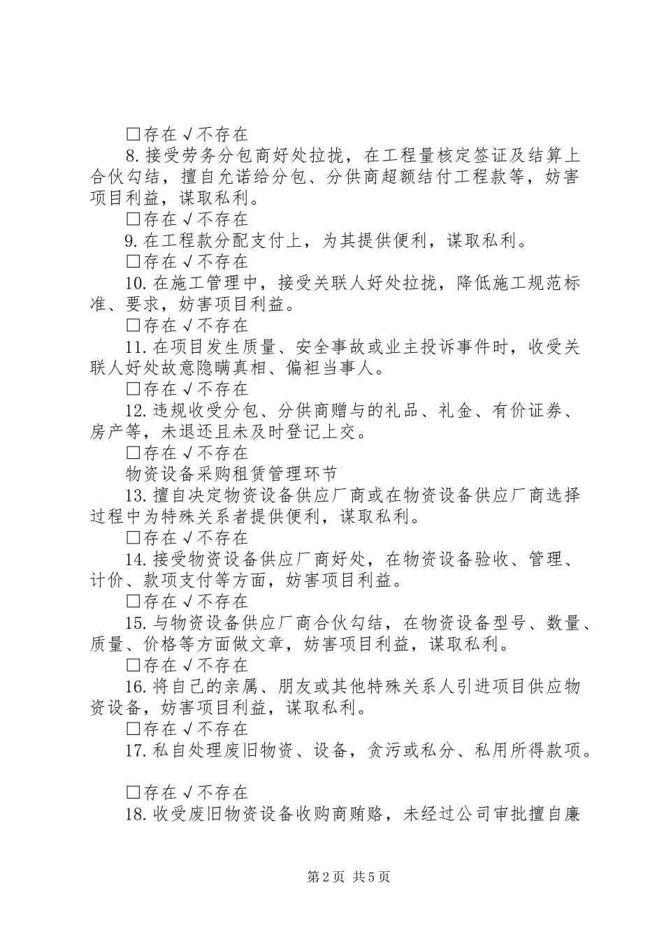 违纪违规行为自查报告_第2页
