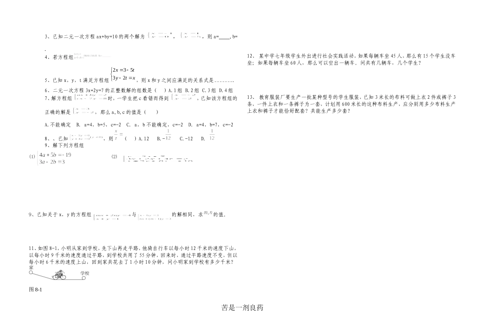 二元一次方程组复习_第2页