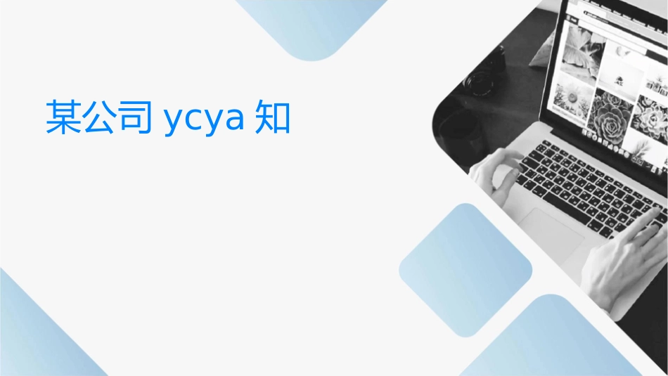 某公司YCYA知识培训讲义课件_第1页