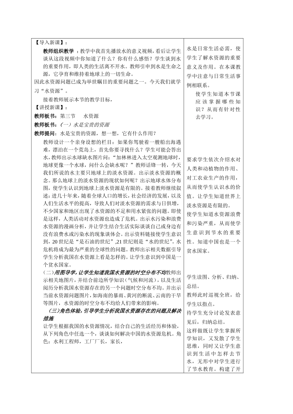 水资源教学设计_第2页