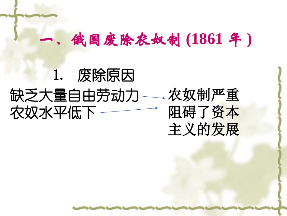 岳麓版历史九上第16课_俄国农奴制改革和日本明治维新_第3页