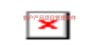 客户产品项目管理课件