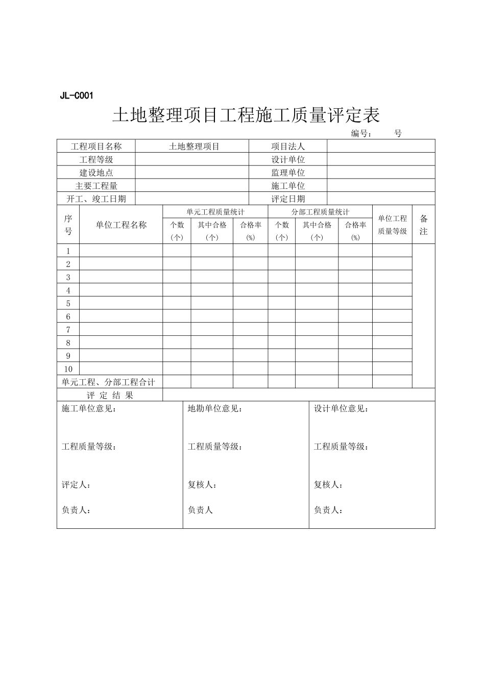 质量评定用表_C类表格_第2页
