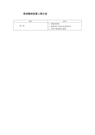 英语教研组工作计划