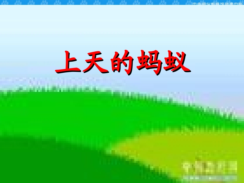 《上天的蚂蚁》教学课件_第1页