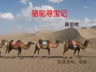 骆驼寻宝记说课稿