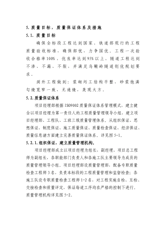 质量目标、质量保证体系及措施(DOC30页)