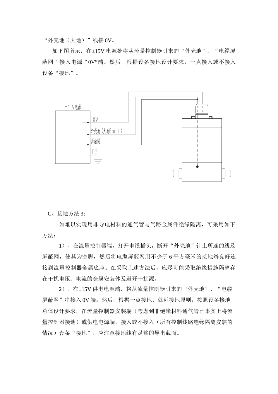 质量流量控制器接地安装方法_第2页