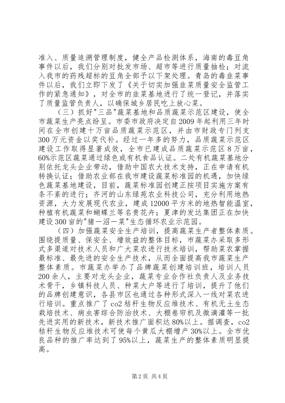 蔬菜办安全整顿工作报告_第2页